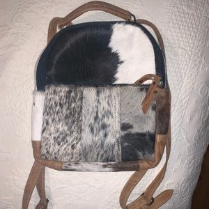 Real Cowhide / Leather Backpack purse
